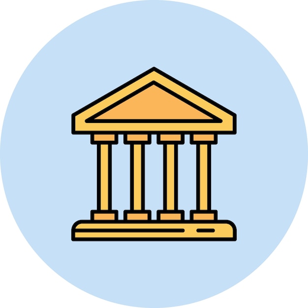 Vector acropolis icon vector image can be used for landmarks