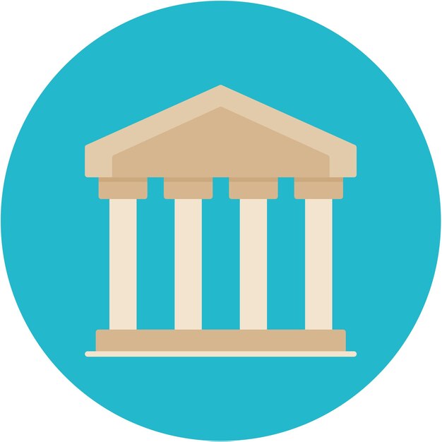 Acropolis Vector Illustration Style