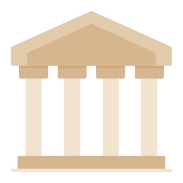 Acropolis Vector Illustration Style
