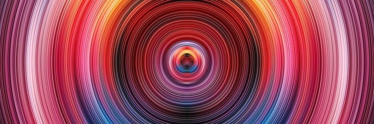 Vector acrylic paints of round contour frame