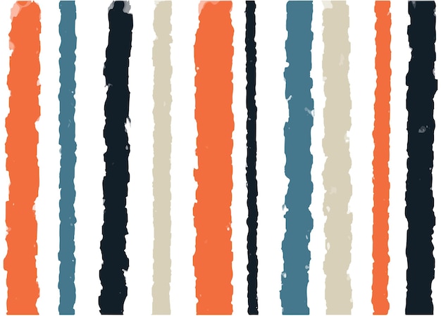 Vector acrylic vertical stripes brush drawing