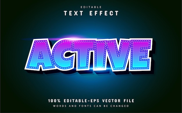 Actief 3D-teksteffect