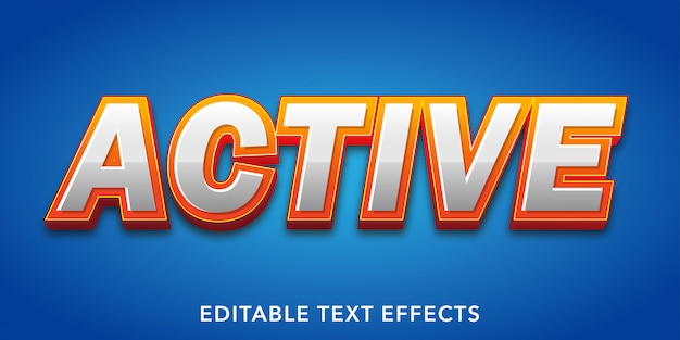 actieve bewerkbare teksteffecten