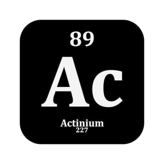 Actinium chemistry iconchemical element in the periodic table