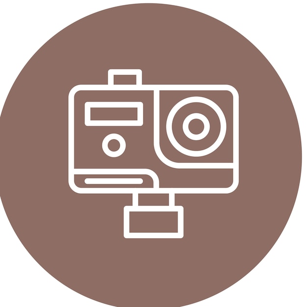 Action Camera vector icon illustration of Photography iconset