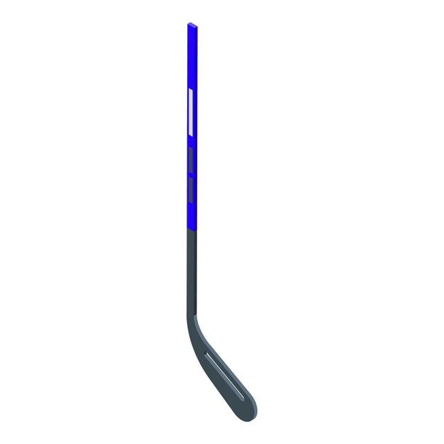 Vector action hockey stick icoon isometrische vector goalie pack