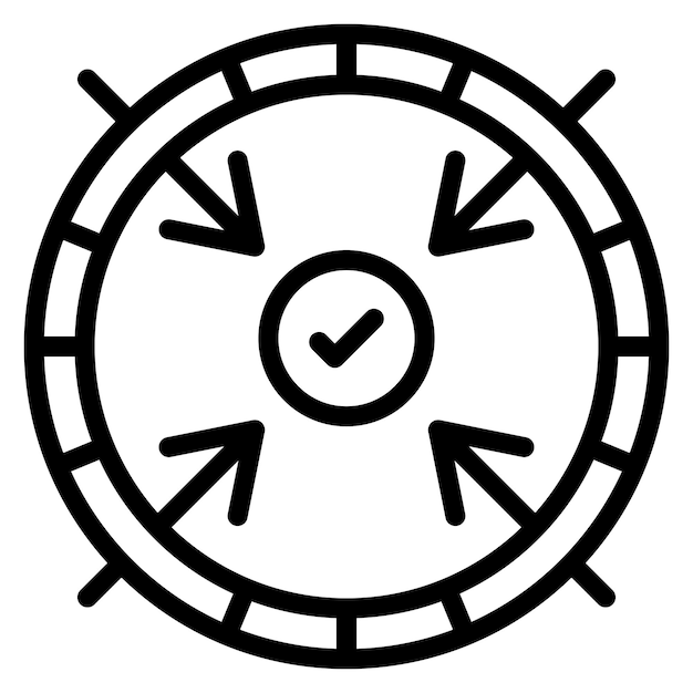 アクションアイコンのベクトル画像 アクションプランに使用できます