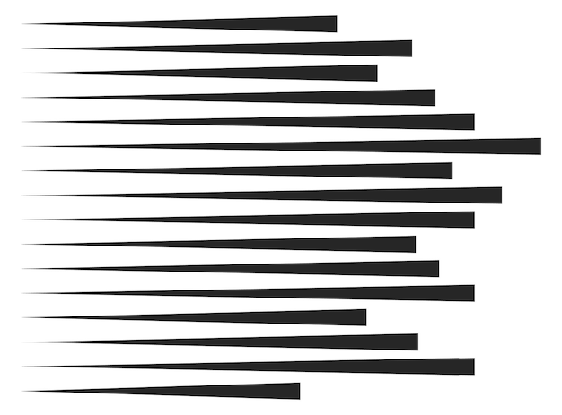 Линии действия в стиле ретро-комикса Черная скорость движения