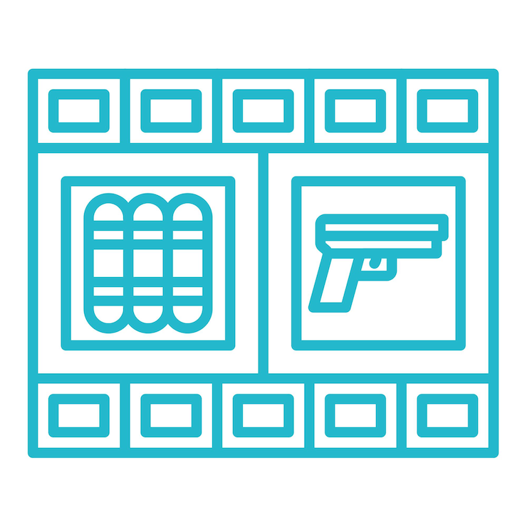 Vector action movie icon