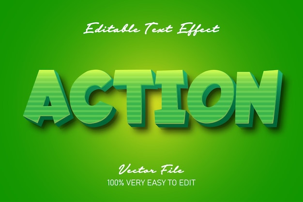 Action text effect editable text