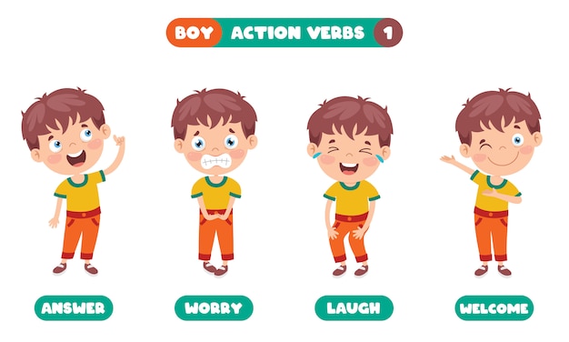 Action verbs for children education