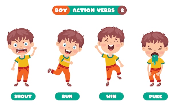 Action verbs for children education