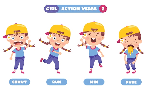 Action Verbs For Children Education