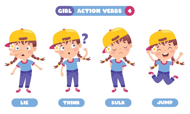 Action verbs for children education