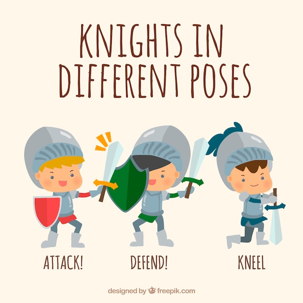 Actions of nice knights in armor