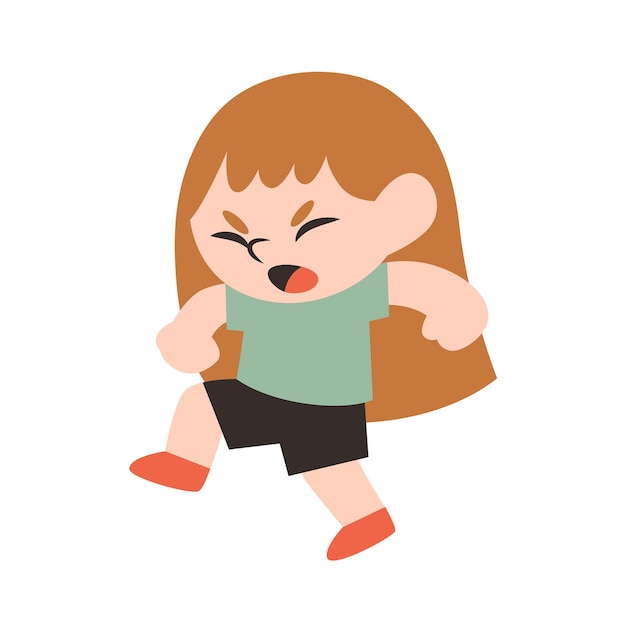 활동적인 아이 클립 아트 삽화