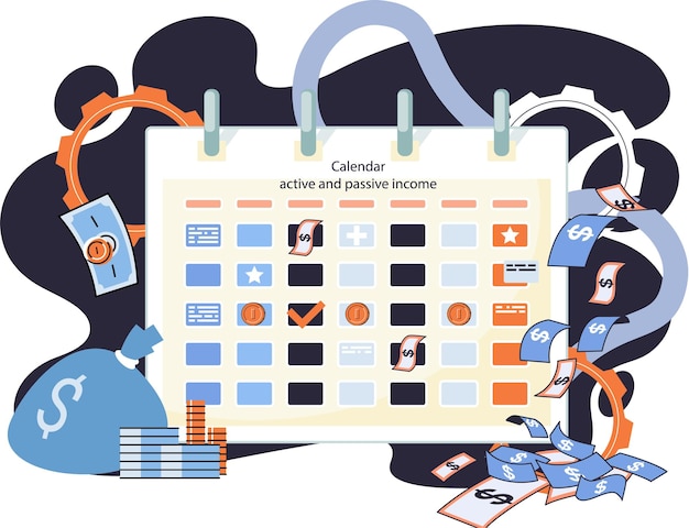Календарь активного и пассивного дохода Планирование инвестиционной и бизнес-стратегии График платежей