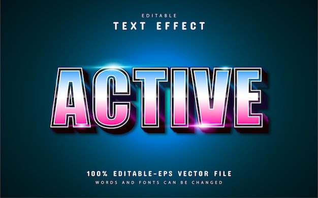 Active text effect