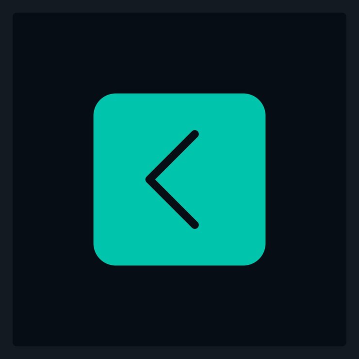 Vector active undo button ui element template
