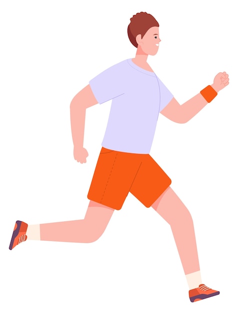 Active young man running Jogging person training