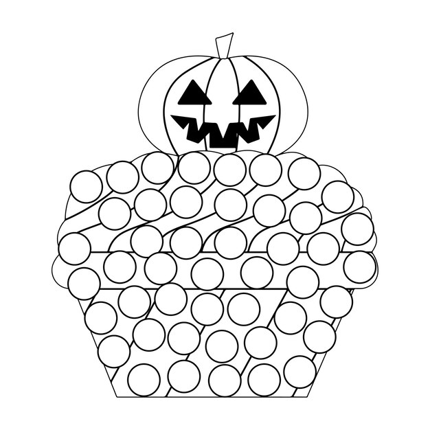 Activiteitenpagina's met Halloween-stippen voor kinderen