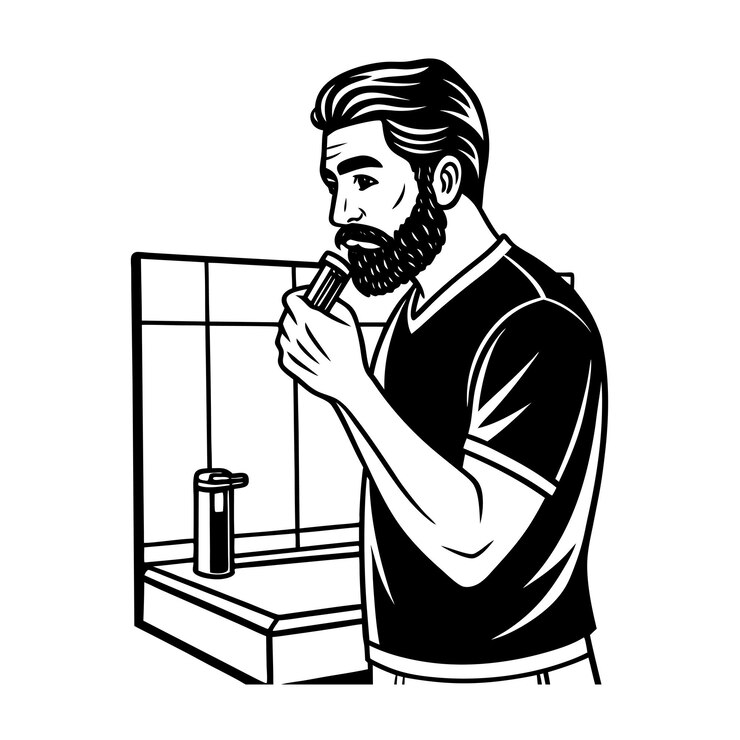 Vector activity of a men in daily life and office or workplace cartoon character vector illustration