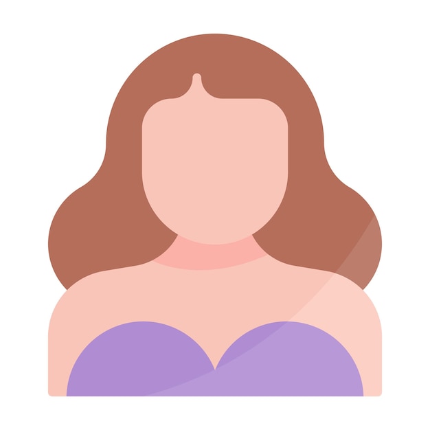 Vector actress flat illustration