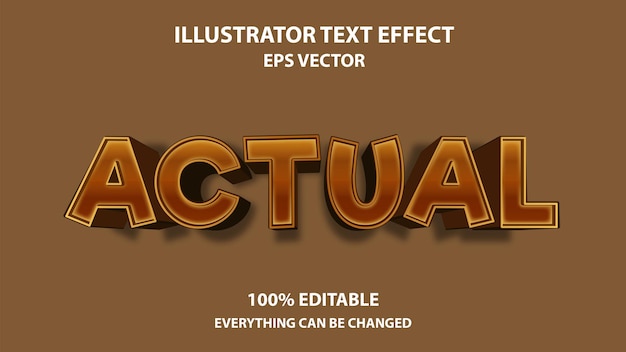 ACTUAL EDITABLE TEXT EFFECT