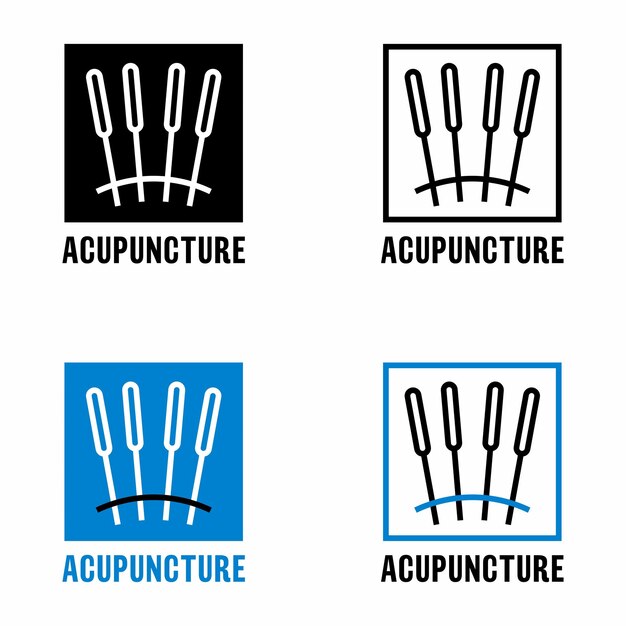 Acupuncture, text, alternative medicine treatment procedure information sign