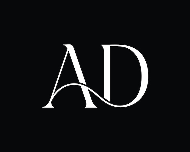 AD logo design template illustration