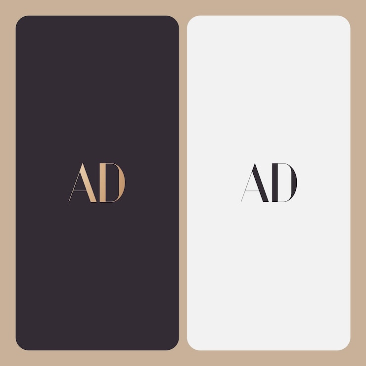 Vector ad 로고 디자인 터 이미지