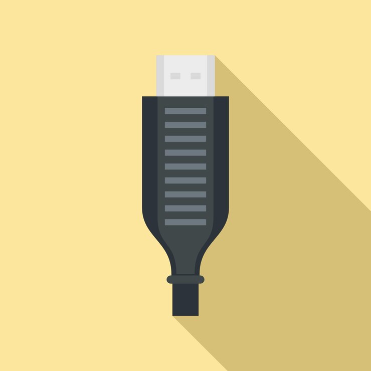 Vector adapter cable icon flat illustration of adapter cable vector icon for web design