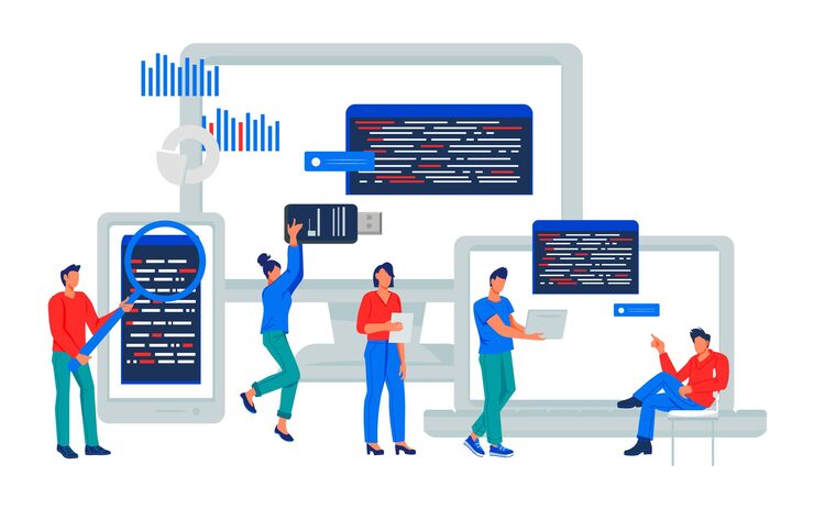 Vector adaptive software development and programming programmers testing and developing cross platform