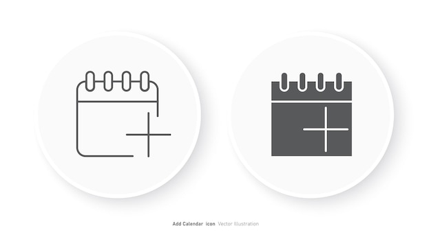 Add calendar icon design Date add symbol vector illustration