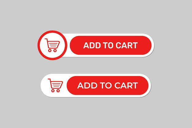 Vector add to cart button design.