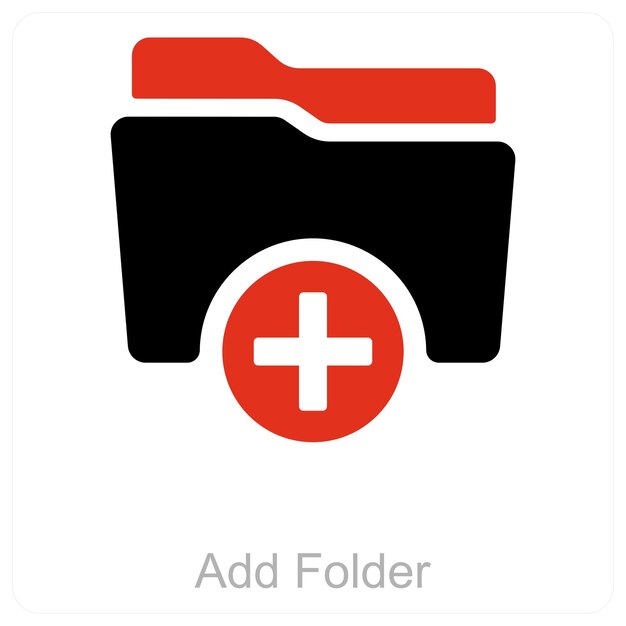 Add Folder and Folder icon concept