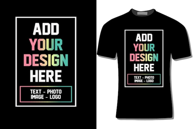 Aggiungi il tuo design qui design per t-shirt