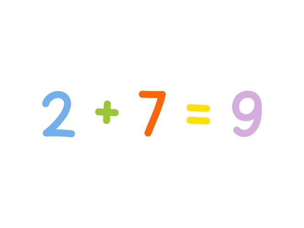 ベクトル 子供のための加算数学ベクトル テンプレート