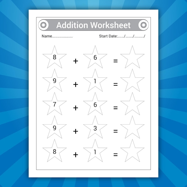 Addition worksheet