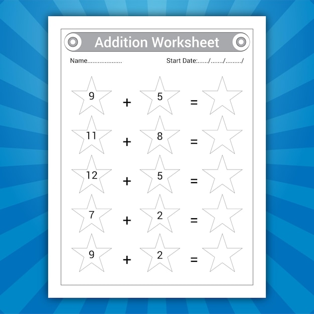 Addition worksheet