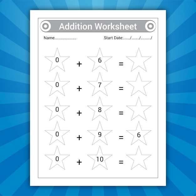 Addition worksheet