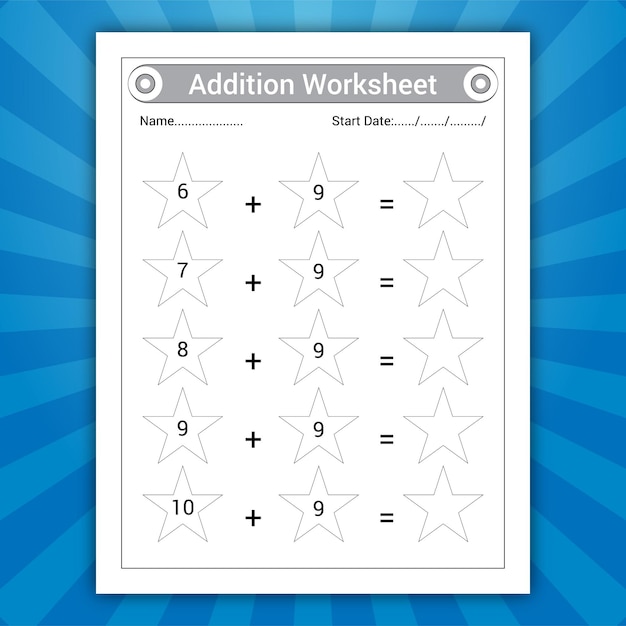 Addition worksheet