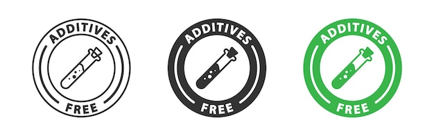 Additives free icon Vector illustration