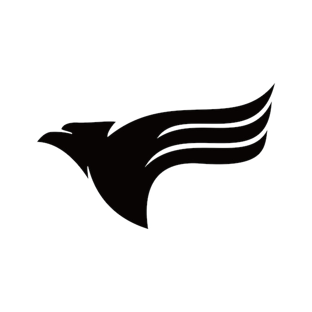 adelaar silhouet logo ontwerpsjabloon. valk vogel icoon, teken en symbool.