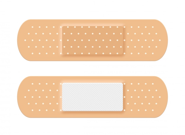 Adhesive medical plaster strip bandage