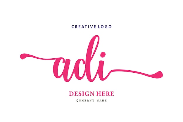 ADI lettering logo is simple easy to understand and authoritative