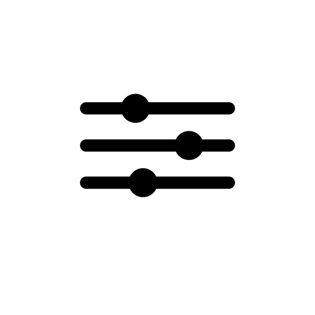 ベクトル 調整アイコン ベクトル テンプレート イラスト ロゴ デザイン