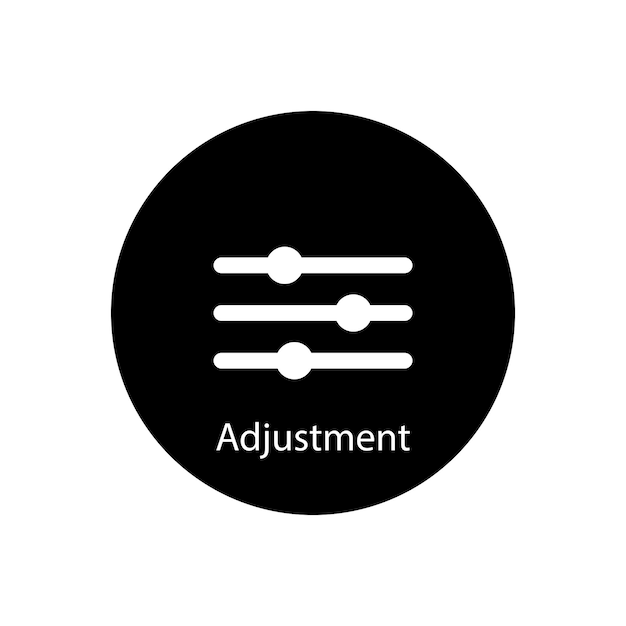 adjustment icon vector template illustration logo design