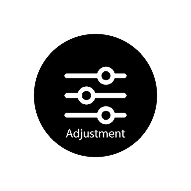 adjustment icon vector template illustration logo design
