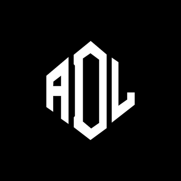 벡터 다각형 모양의 adl 글자 로고 디자인 adl 다각형 및 큐브 모양 로고 설계 adl 육각형 터 로고 템플릿 색과 검은색 adl 모노그램 비즈니스 및 부동산 로고